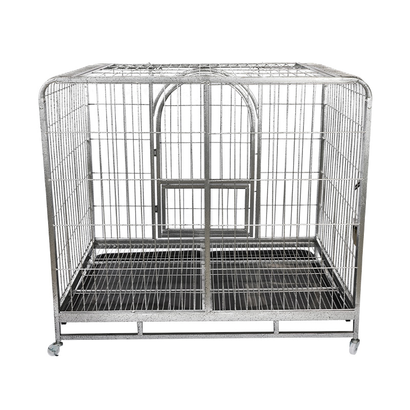 BT-125 Zaokrąglony narożny metalowy drut składany pies Cage