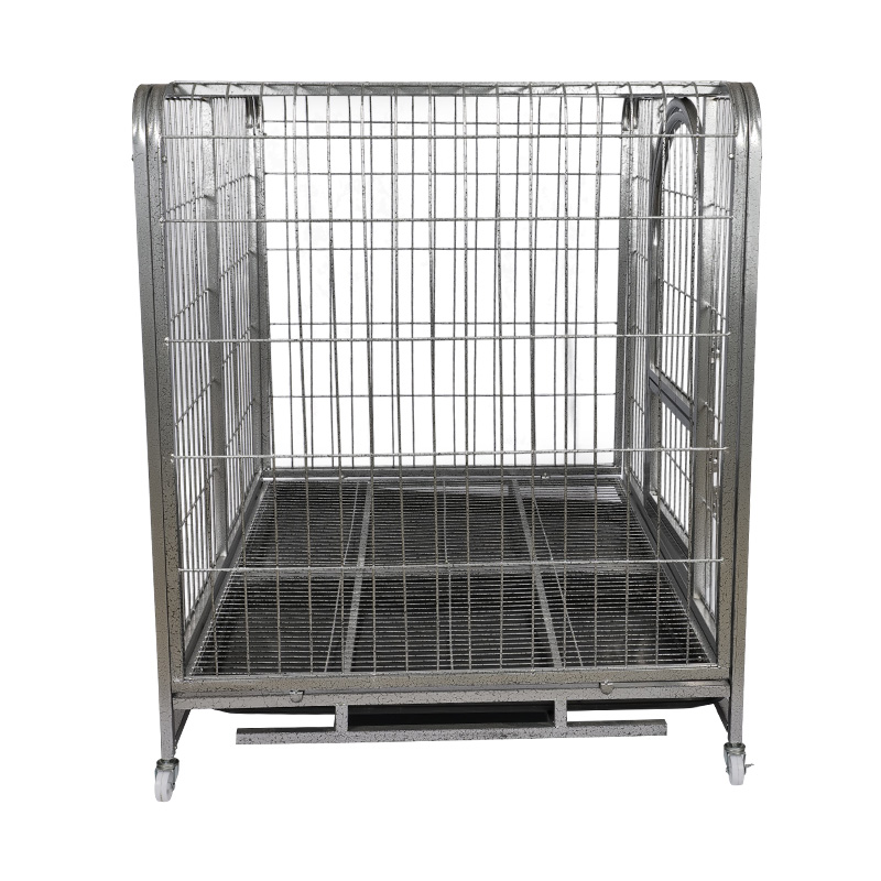 BT-125 Zaokrąglony narożny metalowy drut składany pies Cage