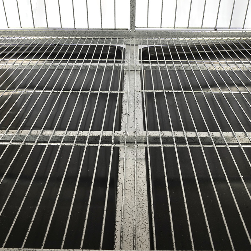 BT-125 Zaokrąglony narożny metalowy drut składany pies Cage