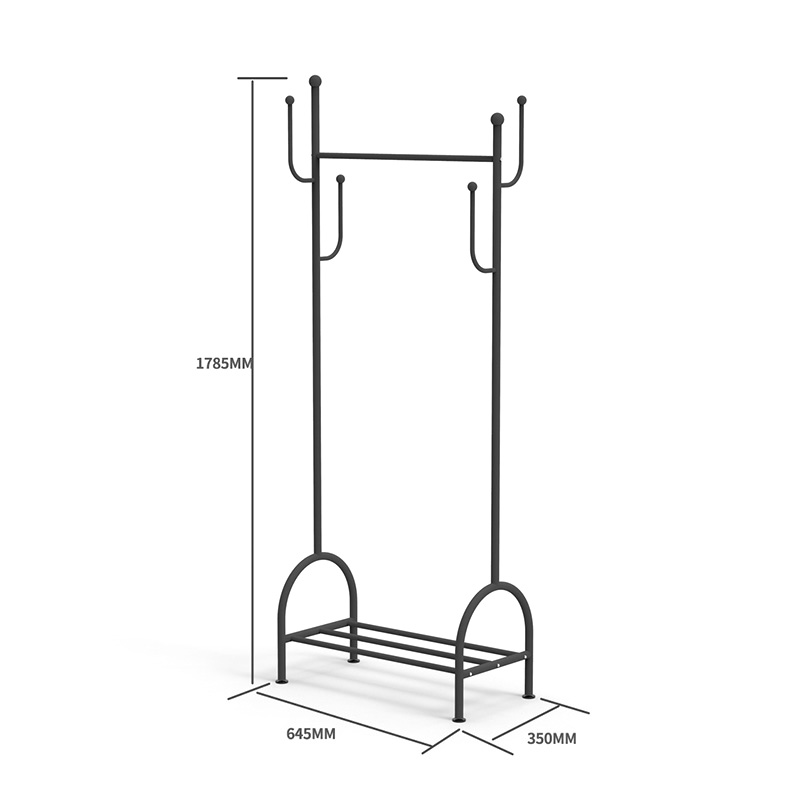 Kactus Rack Stand Standing Fork Rack Internet Celebrity Style Ubrania stojak na ubrania