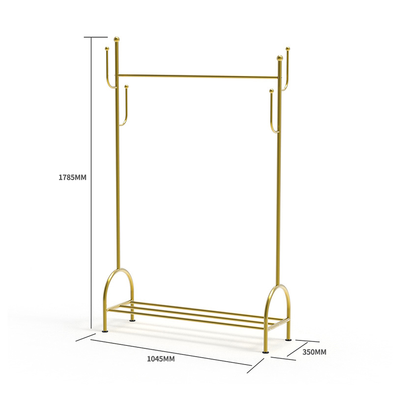Kactus Rack Stand Standing Fork Rack Internet Celebrity Style Ubrania stojak na ubrania