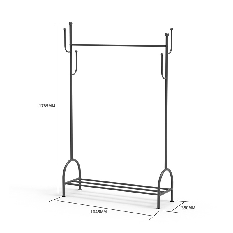 Kactus Rack Stand Standing Fork Rack Internet Celebrity Style Ubrania stojak na ubrania
