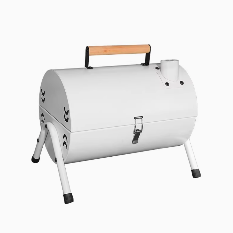 Outdoor Grilla Stove Portable Cylindryczne dwustronne piec grillowy węgiel drzewny